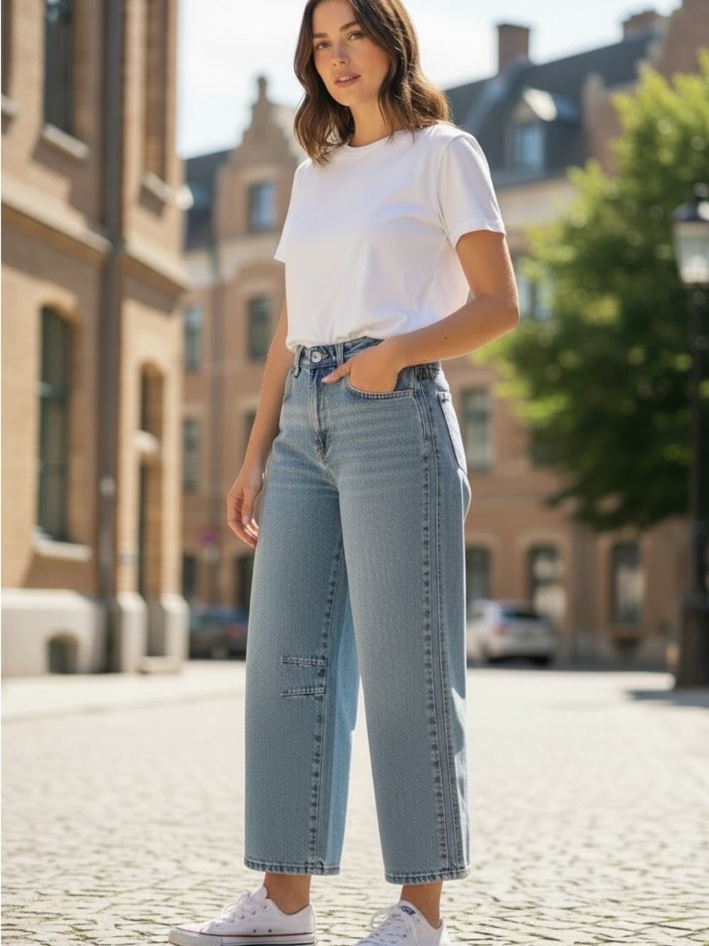 Very J - Women's Blue Barrel Jeans NWT